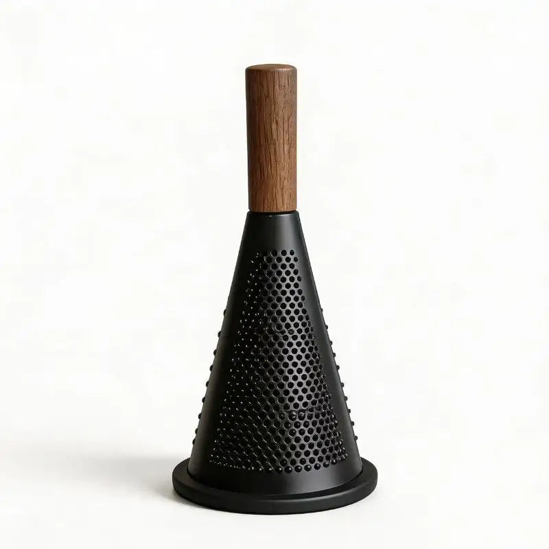 Stainless Steel Grater Wood Handle Multi-Use Kitchen Gadget For Cheese Vegetable Chocolate Garlic Potato Tomato Grating Tool Oasis Select