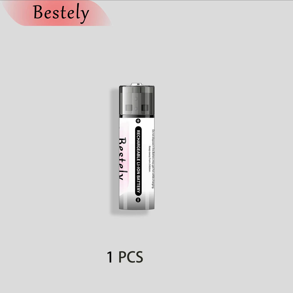2025 New 1.5v Rechargeable Lithium AA Battery, High capacity 5800mAh USB Li-ion AA Battery,1.5h fast charging and long lasting Oasis Select 1 pcs Battery