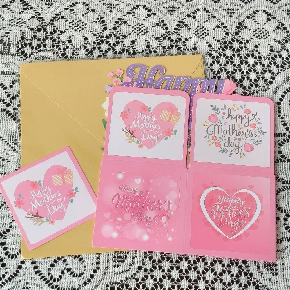 Sweet Floral Mother's Day Card | Cardstock Gratitude Postcard