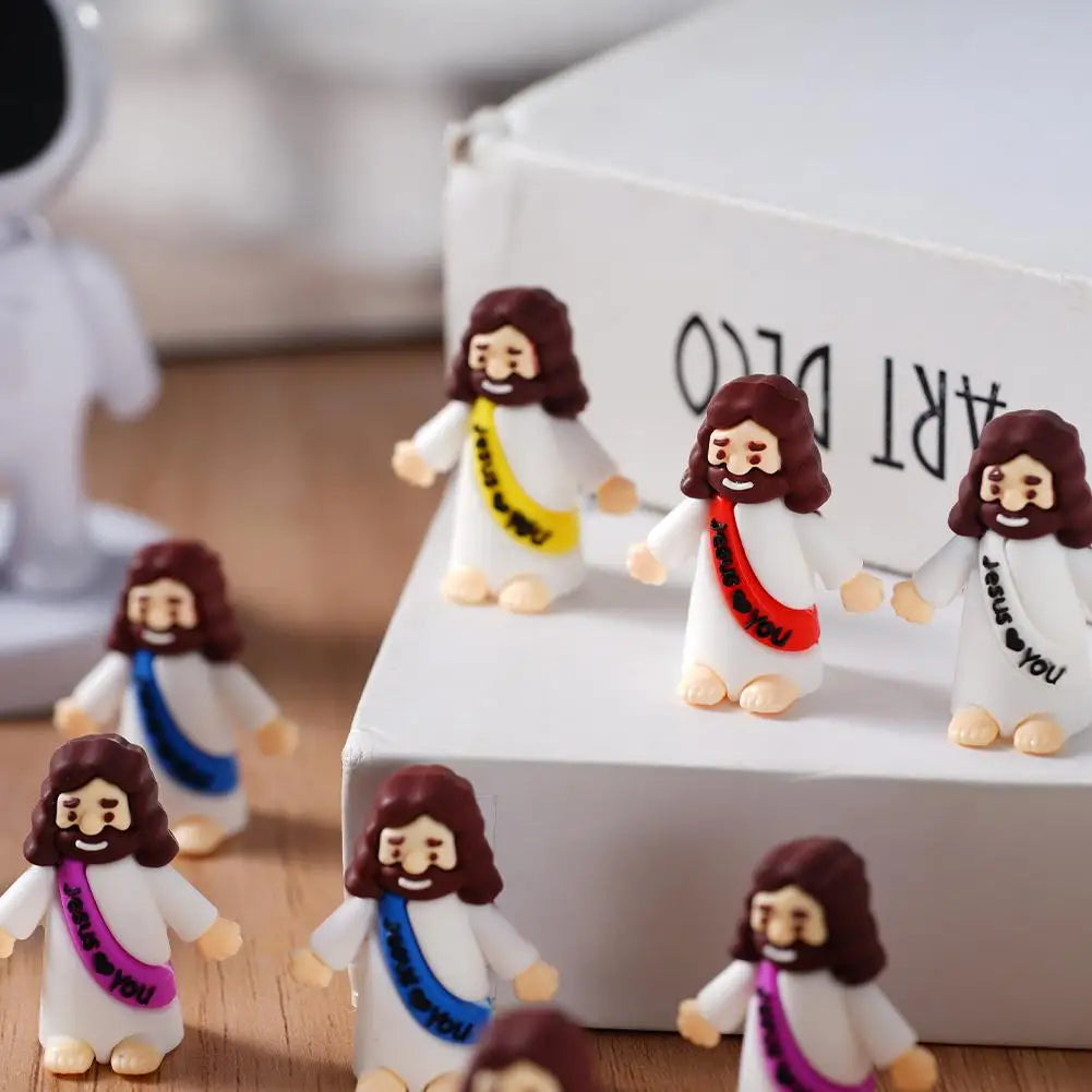 Easter Jesus Toys Easter Mini Jesus Figurines Decorative Multifunctional Party Favors Sunday School Craft Multiple specification Oasis Select