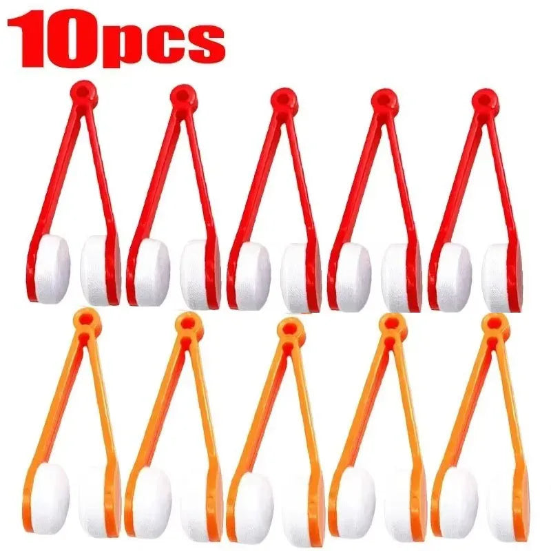 1-10pcs Glasses Cleaning Wiper Portable Multi Functional Mini Glasses Cleaning Brush Sunglasses Glasses Microfiber Wiping Tool Oasis Select Mix 10pcs 4