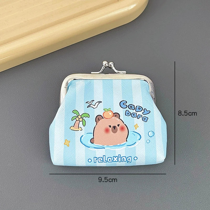Cute Capybara Mini Coin Purse – PU Wallet for Kids & Gifts Mini Coin Purse Oasis Select 1