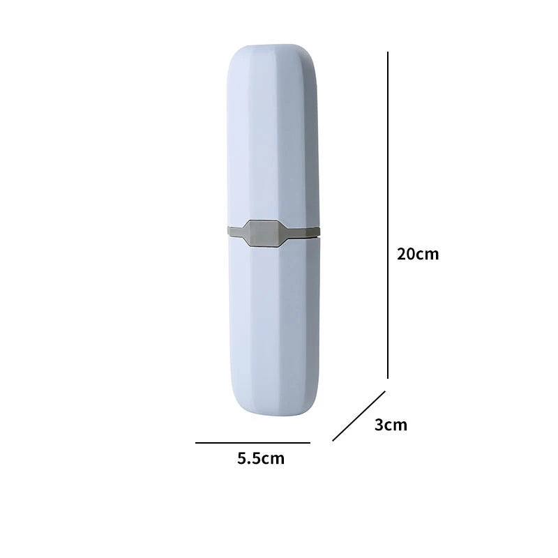 Portable Toothpaste Toothbrush Protect Holder Case Travel Camping Storage Box Protect Toothbrush Toothpaste from Dirt and Damage Oasis Select style C Blue