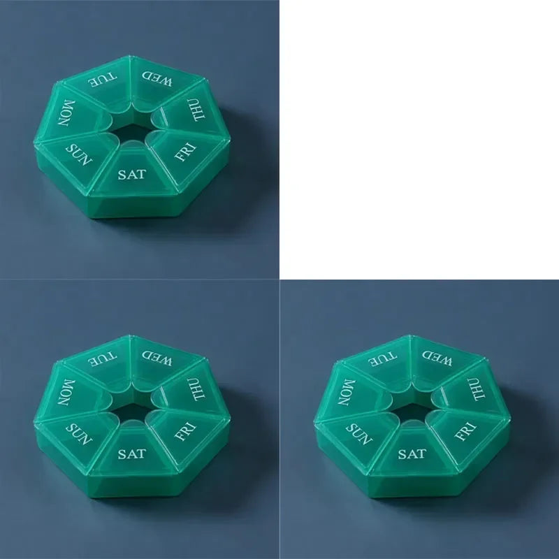 1 2 Portable Mini Seven Days Small Pill Box One Week Organizers