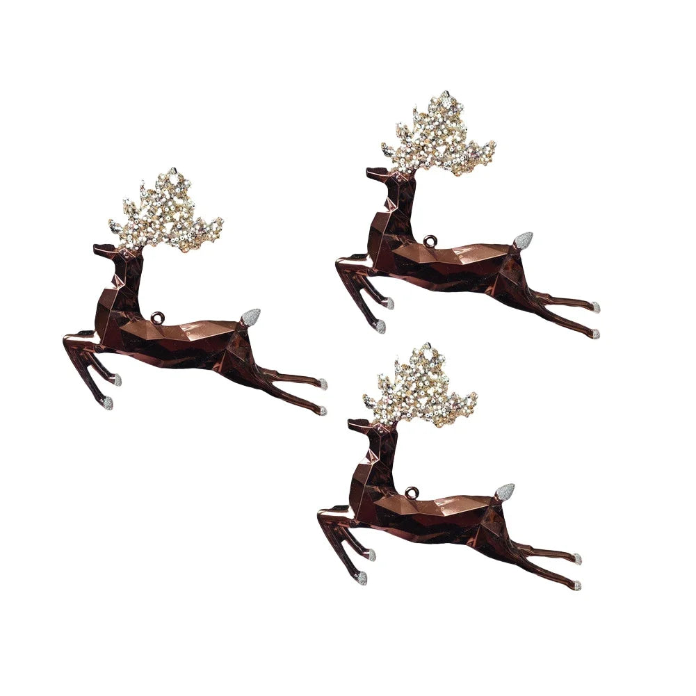 Christmas Elk Pendant Decoration Decor Festive Decorations As Shown Christmas Elk Ornaments Memorable Displays Oasis Select Brown China Mainland