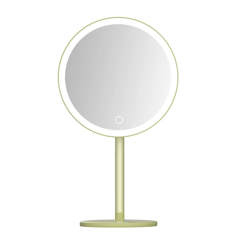 DOCO Makeup Mirror Desktop Adjustable LED Light High Quanlity Metal Texture Perfect for Gift Giving Oasis Select green 8inch
