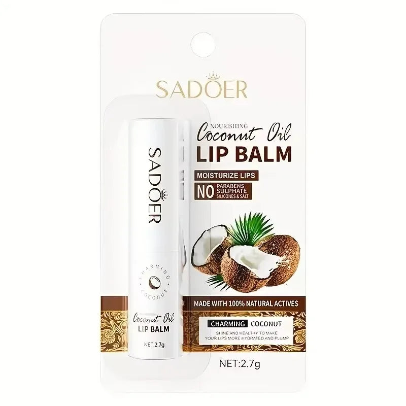 Coconut Lip Balm – Moisturising Daily Lip Care for Men & Women Coconut Lip Balm Oasis Select 1Pc