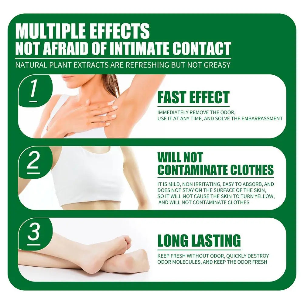 Natural Plant Extract Deodorant Spray – All-Day Odor Control Natural Deodorant Spray Oasis Select