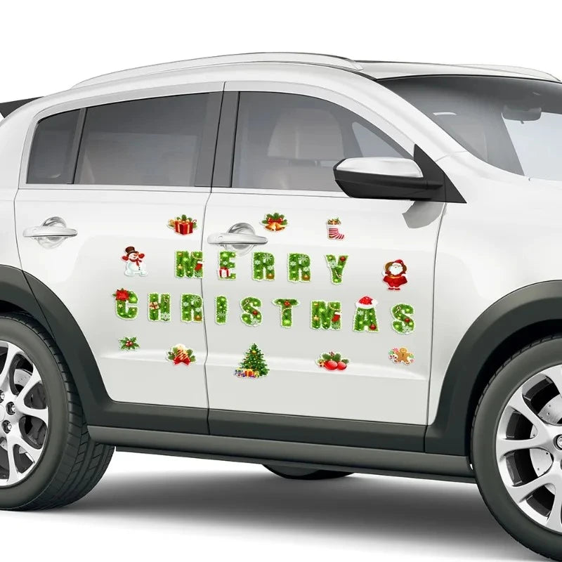 Christmas Magnetic Refrigerator Garage Door Car Body Decoration Festive Atmosphere Christmas Home Decoration Oasis Select
