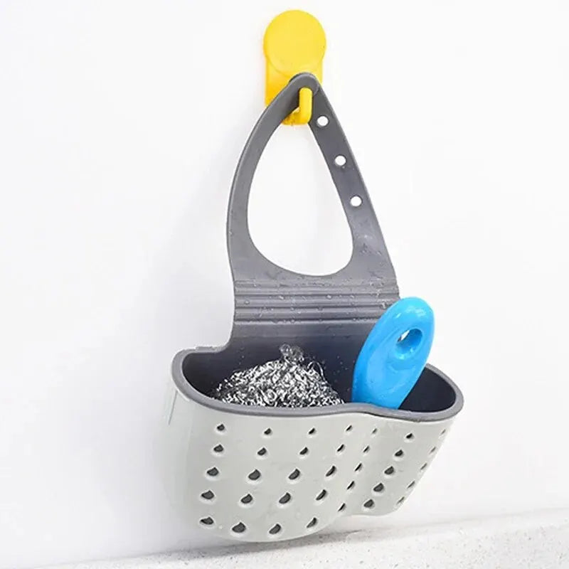 Adjustable Sink Drain Basket – Hanging Sponge & Soap Holder Sink Drain Basket Oasis Select