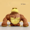 Cute Gorilla Figurines Humorous Expression Monkey Statues Stretchable Squeeze Animal Figure Office Ornament Home Decoration Oasis Select Gorilla