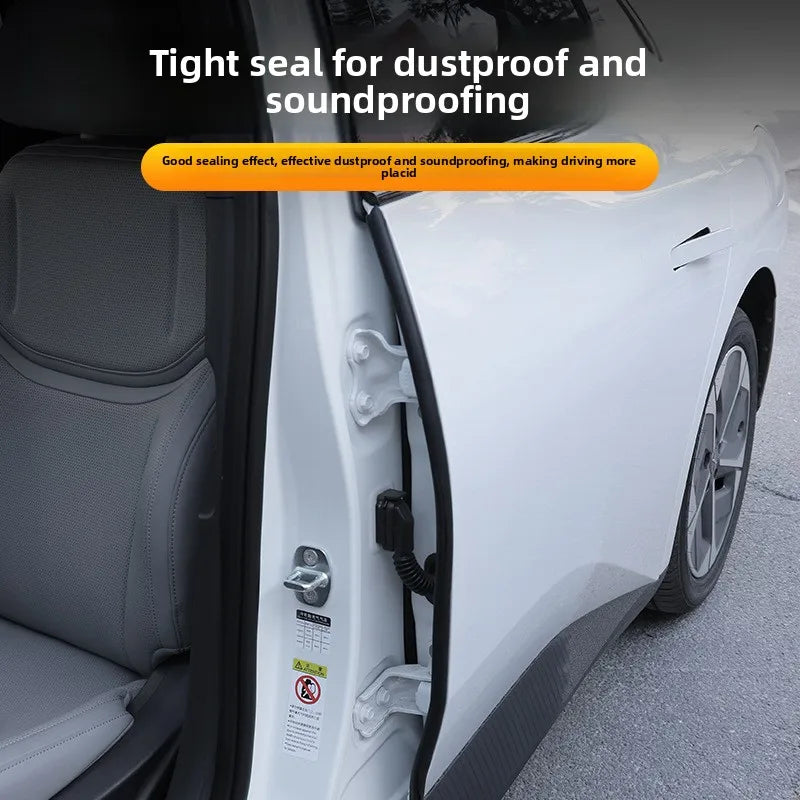 Sound Insulation Sealing Strips 2pcs Car B-pillar Sealing Strip with Steel Bar Car Door Edge Seal Strip Car Rubber Weatherstrip Oasis Select