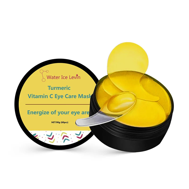 Turmeric vitamin C Eye Mask Anti Wrinkle Remove Dark Circle Eye Bags Puffiness Reduce Fine Line Firming Brightening Eye Patches Oasis Select 1pcs