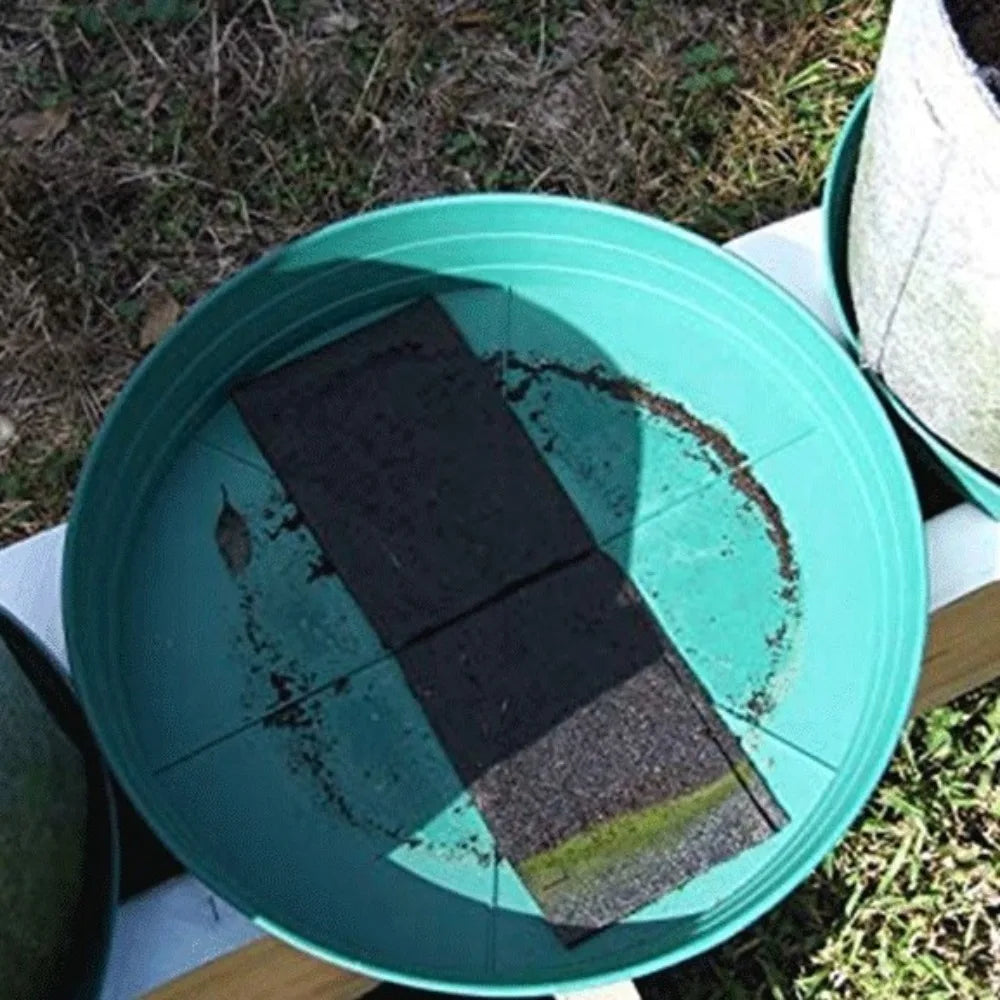 Breathable Watering Capillary Mat Reusable Eco-Friendly Basket Liner Mat with 10 Plant Tags Black Automatic Plant Watering Mat Oasis Select