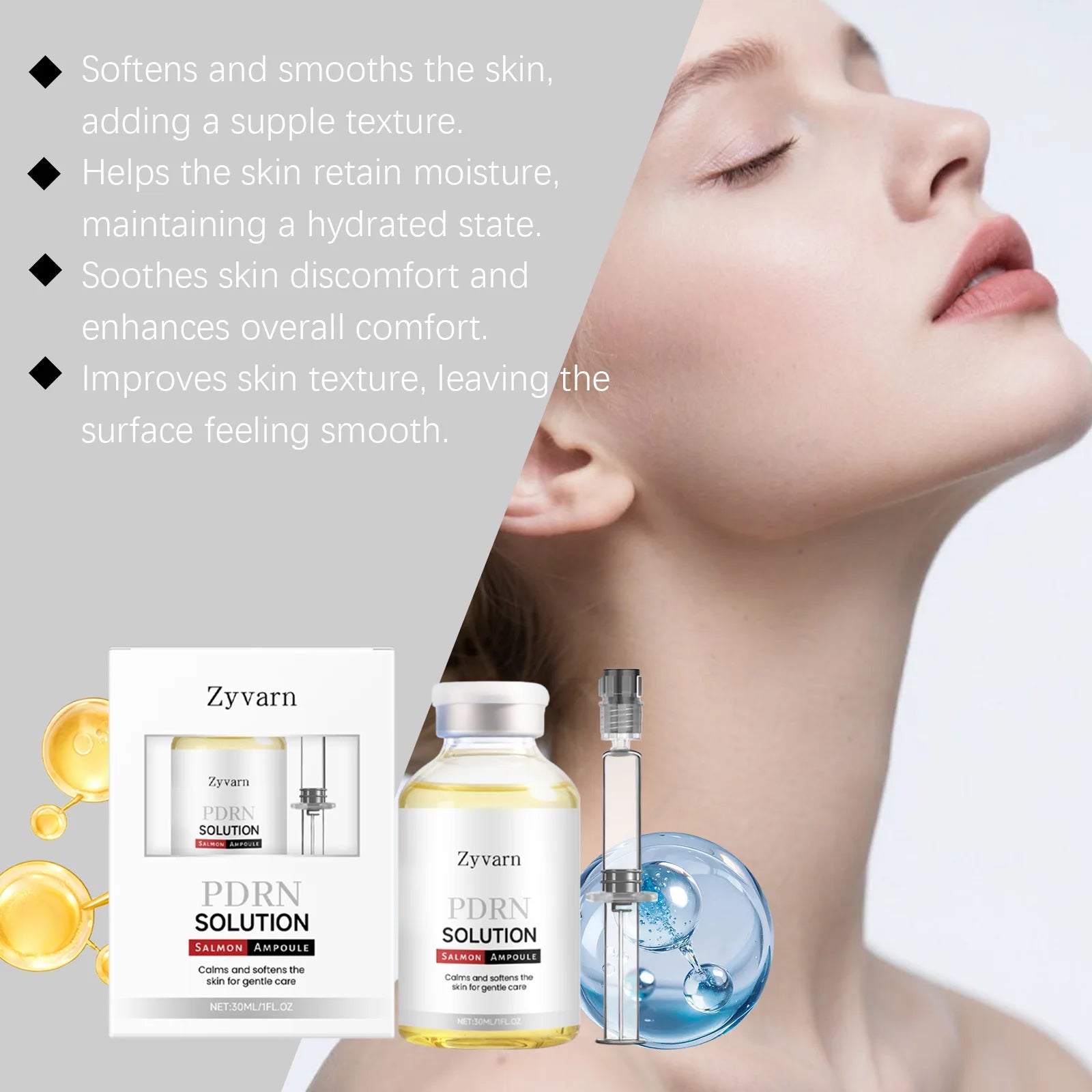 Salmon Ampoule Essence – Hydrating & Moisturizing Face Serum