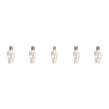 E27 Infrared Motion Sensor Lamp Holder Adjustable Delay Time 16-300s For LED Bulb Socket No Wiring Needed White ABS Oasis Select 5pcs