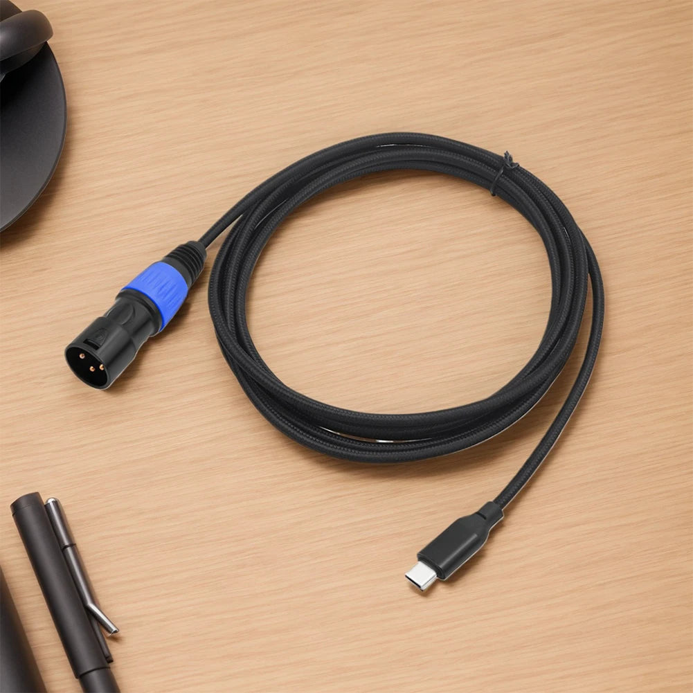 USB-C to XLR Male Cable | 24Bit/96kHz DAC, Plug & Play Audio Adapter Cable Oasis Select