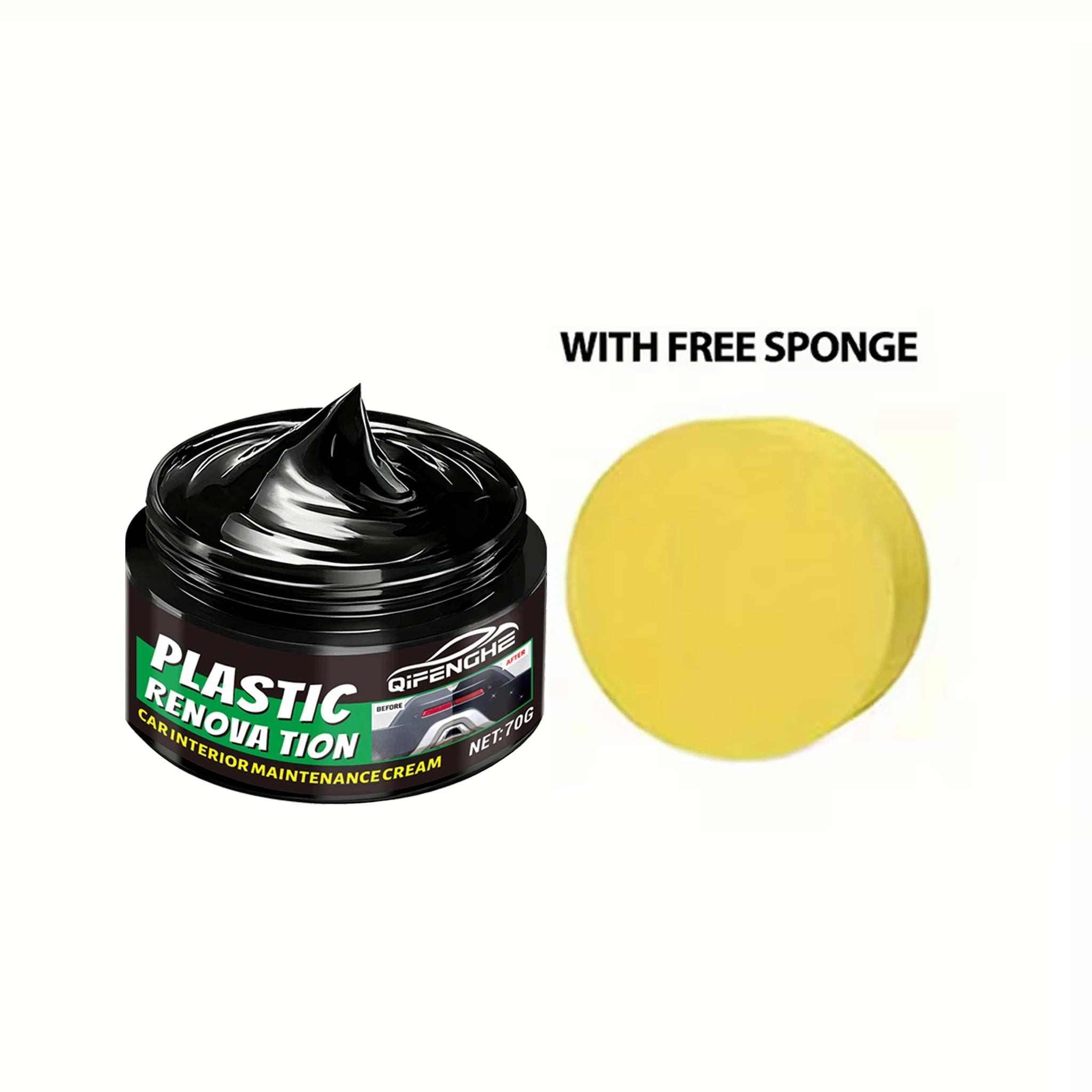 Car Interior Wax – PVC & Plastic Care for Dashboard & Seats Car Interior Wax Oasis Select 1Pc 70g