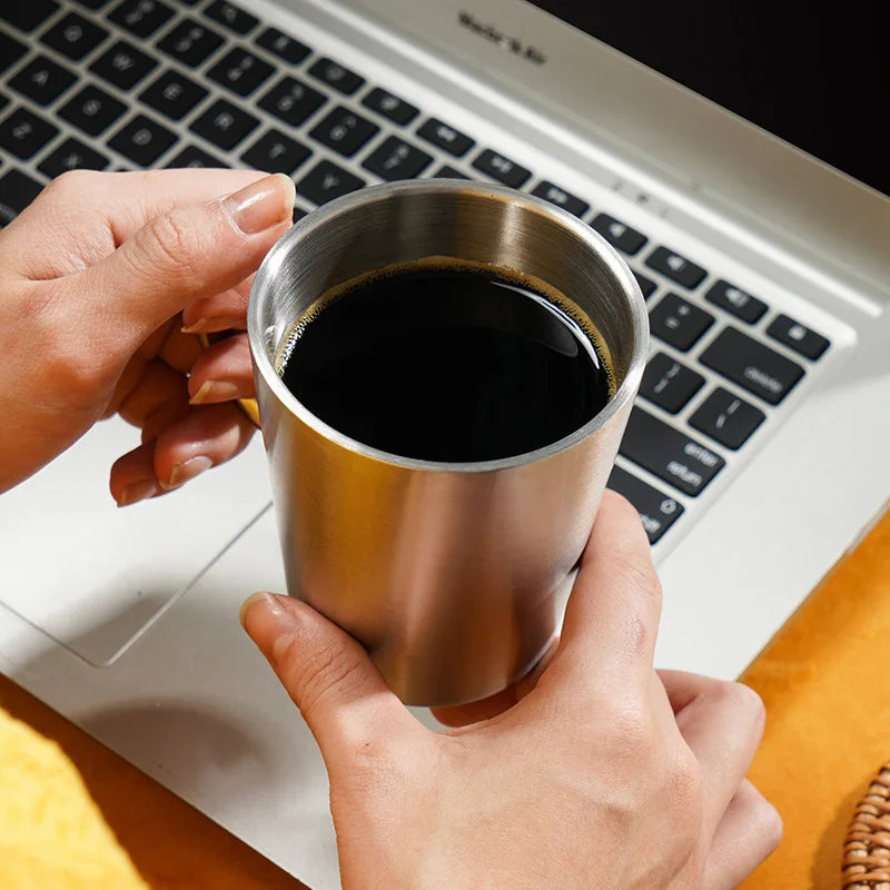 304 Stainless Steel Double Wall Insulated Coffee Mug 300ml Insulated Coffee Mug Oasis Select