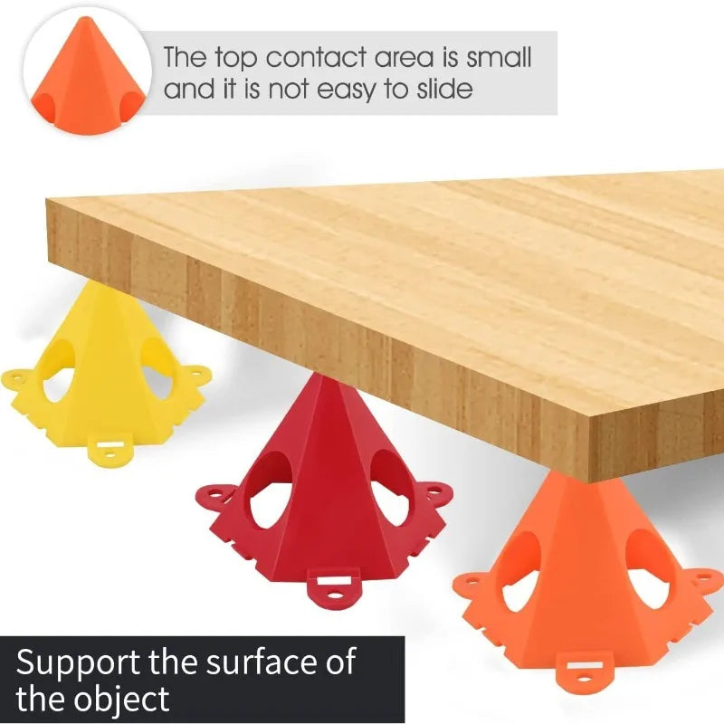 10 PCS Mini Cone-shaped Paint Rack Pyramid Rack Set Used for Canvas and Door Riser Support for Cleaning Paint Operations Oasis Select