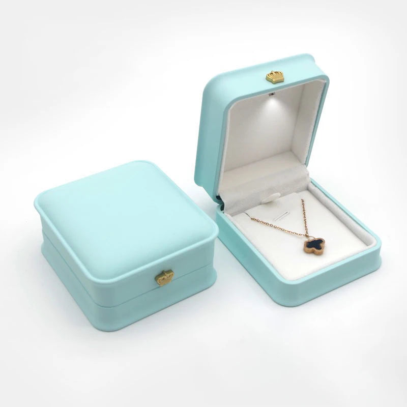 LED Light-Up Jewelry Box – Ring, Earring & Pendant Organizer