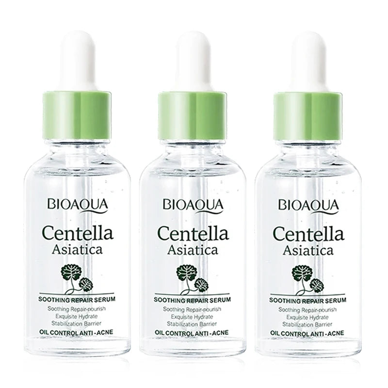 BIOAQUA Centella Asiatica Face Serum – Moisturizing Anti-Aging Face Serum Oasis Select 3pcs