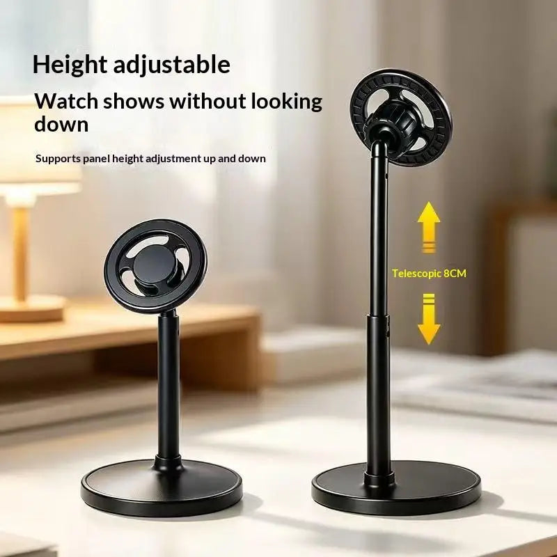 Adjustable Magnetic Phone Stand – 360° Rotation Telescopic Desk