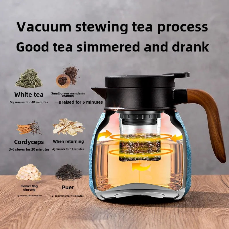 The New Domestic Titanium Thermal Insulation Pot Braised Teapot Large Capacity Teapot Tea Separation Thermal Insulation Pot Oasis Select