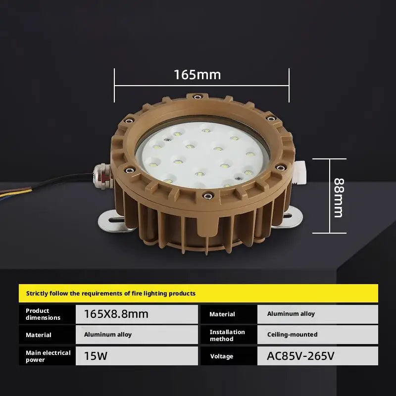 SHINEKNOT Circular LED Explosion-Proof Emergency Ceiling Light