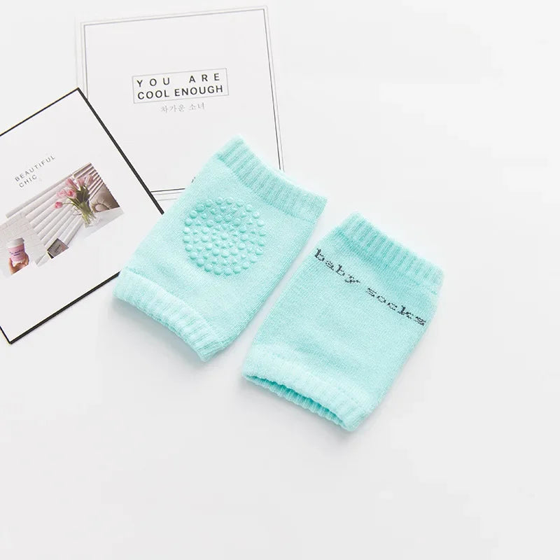 1/2 Pairs Baby Knee Pad Kids Safety Crawling Elbow Cushion Infant Toddlers Baby Leg Warmer Knee Support Protector Pads Oasis Select Green