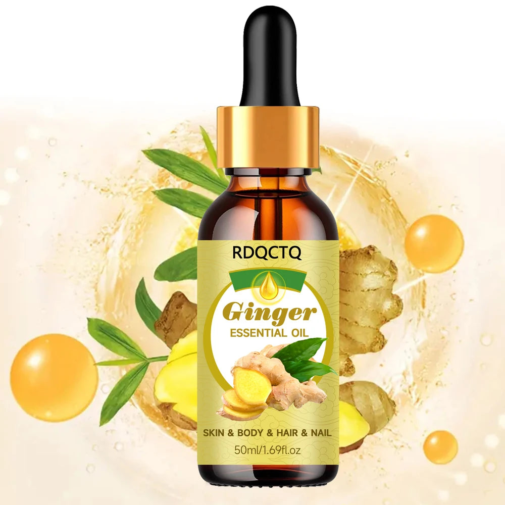 RDQCTQ Ginger Essential Oil – Skin, Hair, Body & Nail Care Essential Oil Oasis Select