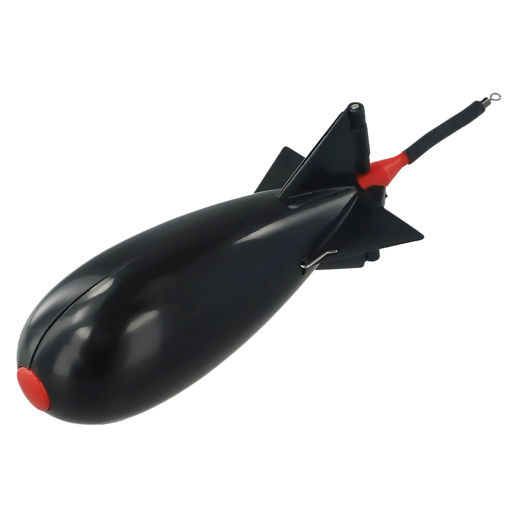 Fishing Rocket Feeder Carp Fishing Rocket Feeder Spod Bomb Float Lure Bait Holder Pellet Rocket Feeder Black Fishing Accessory Oasis Select M