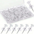 1box Clear Push Pins, Standard Thumb Tacks for Bulletin Board,Pin Tacks for Wall Cork Board Maps Photos Calendar Hangings Oasis Select 1 box about 80pcs