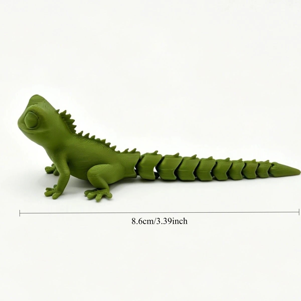 3D Printed Articulated Gecko Lizard ToyJoints Stress Relief Sensory Toy for Kids Adults Desktop Decor Gifts Reptile Model Gecko Oasis Select