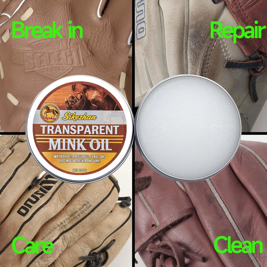 Baseball Glove Conditioner Cream Softens & Preserves Leather Restores Stiff Old Mitts Cleaner For Baseball Softball Accessories Oasis Select