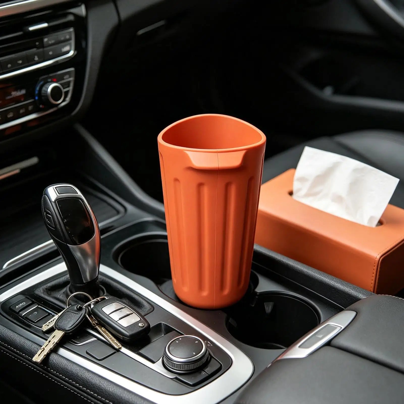 Universal Car Trash Bin Can Mini Auto Dust Organizer Car Interior Rubbish Bag Garbage Container Storage Box Bucket Auto Accessor Oasis Select