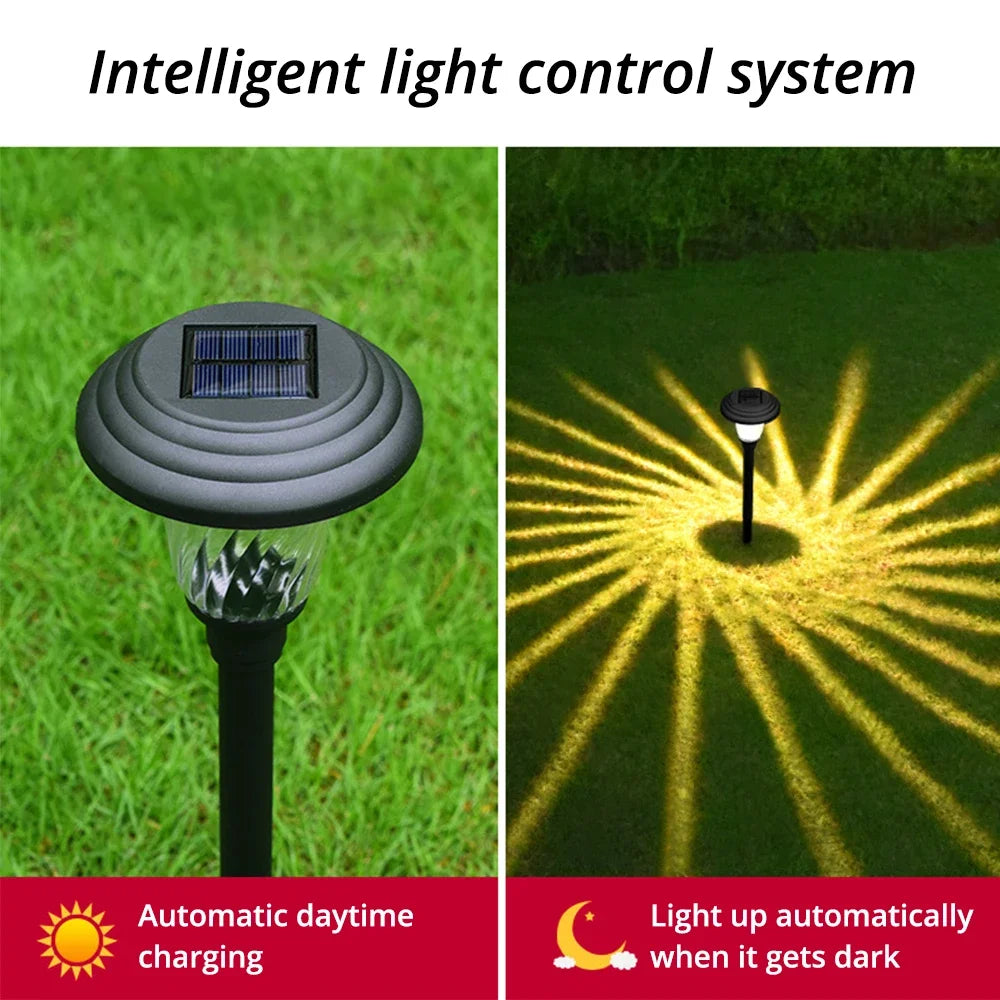 HVIERO Solar LED Garden Stake Lamp | IP65 Waterproof Outdoor Light