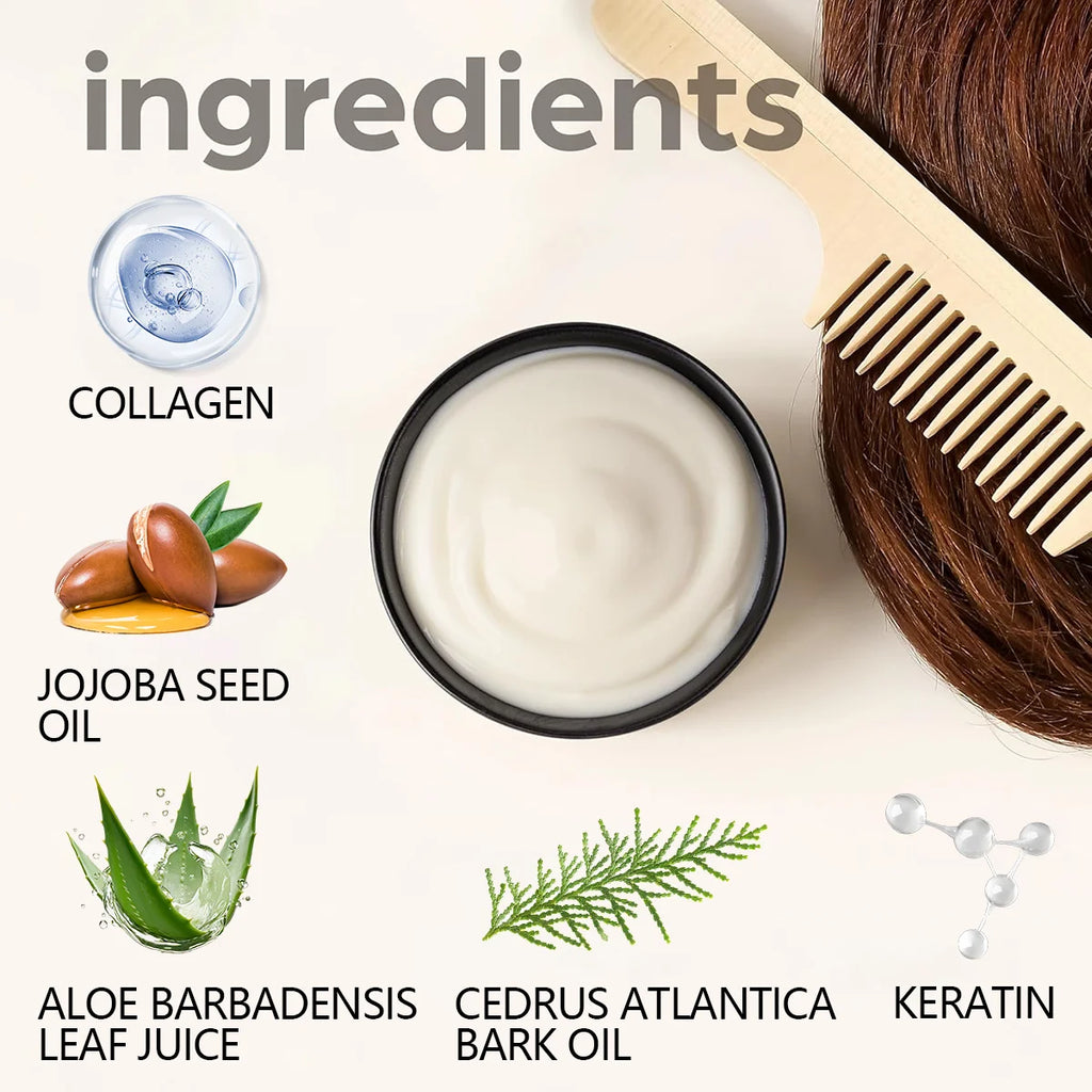 Argan Oil & Aloe Vera Hair Mask – Collagen Keratin Treatment Deep Conditioning Hair Mask Oasis Select