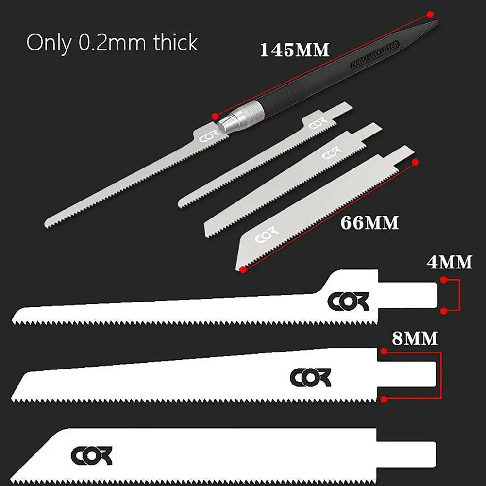 Manual Cutting DIY Hacksaw Mini Saw Straight Curved Mecha Model Making Modification Tool Steel Model Gifts Oasis Select