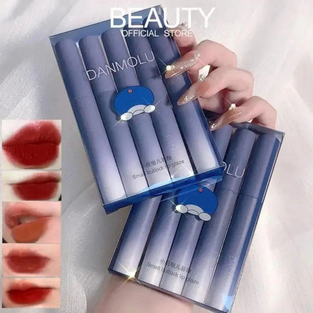 5-Color Matte Lipstick Set – Waterproof Long Lasting Lip Glaze Matte Lip Glaze Set Oasis Select