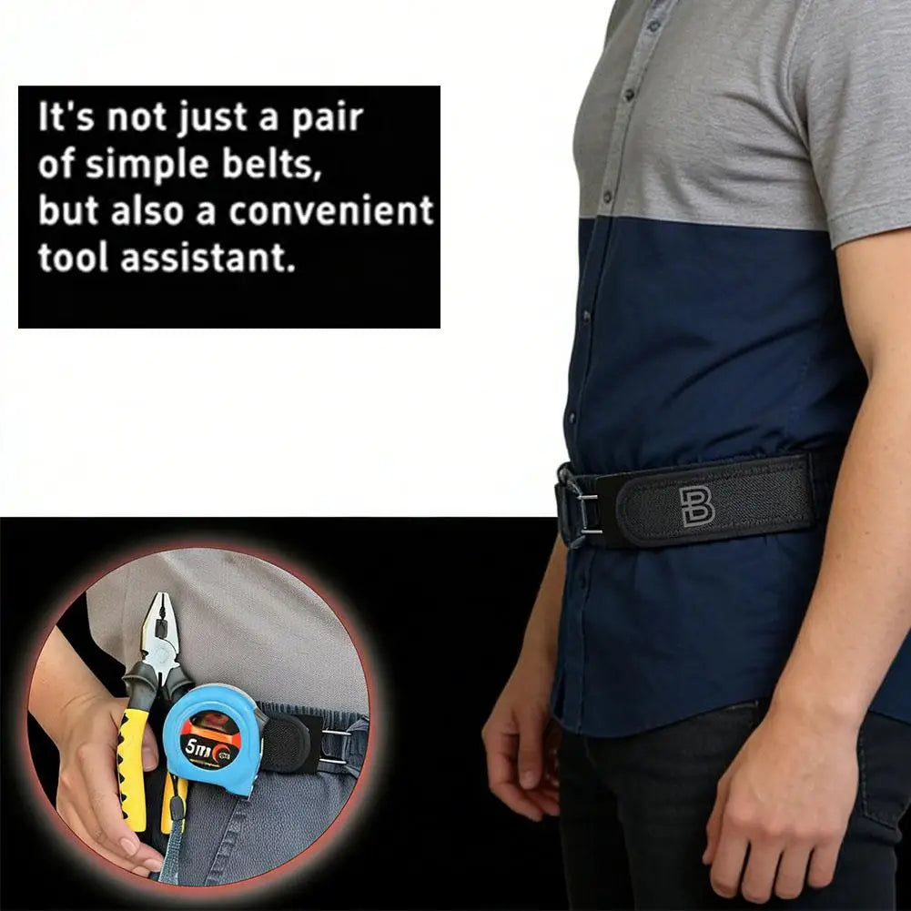Invisible Elastic Belt – Buckleless Metal Hook Waist Strap Unisex