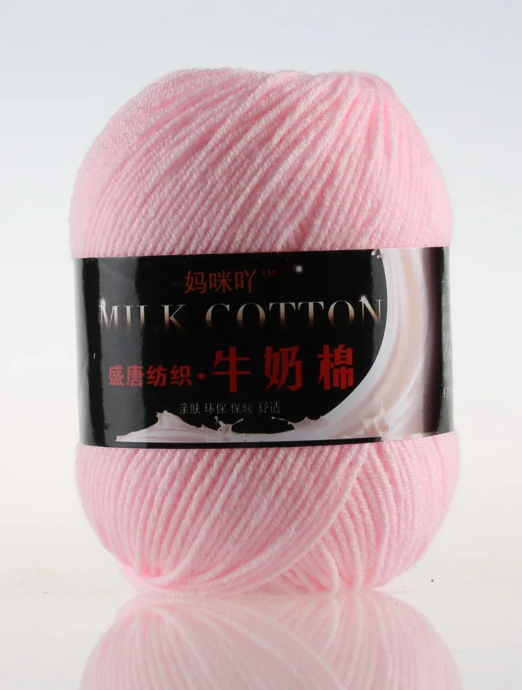 DIY Three Strands Graded Section Dyed Wool Medium Fine Cotton Thread
