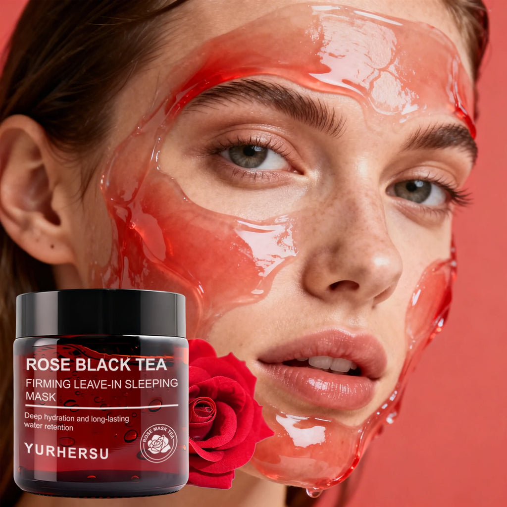 Rose Black Tea Overnight Sleeping Mask – Hydration & Glow Overnight Sleeping Mask Oasis Select