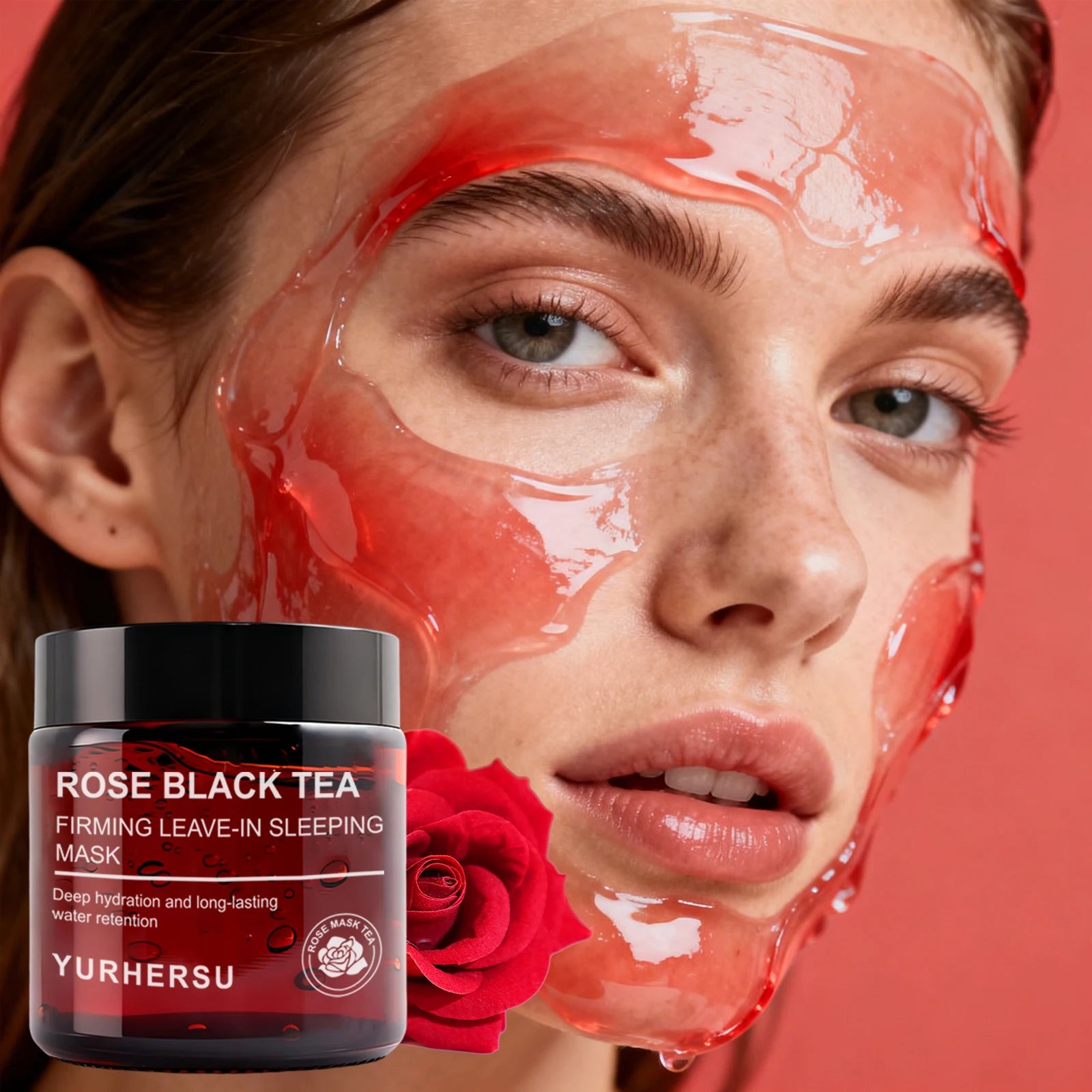 Rose Black Tea Overnight Sleeping Mask – Hydration & Glow Overnight Sleeping Mask Oasis Select