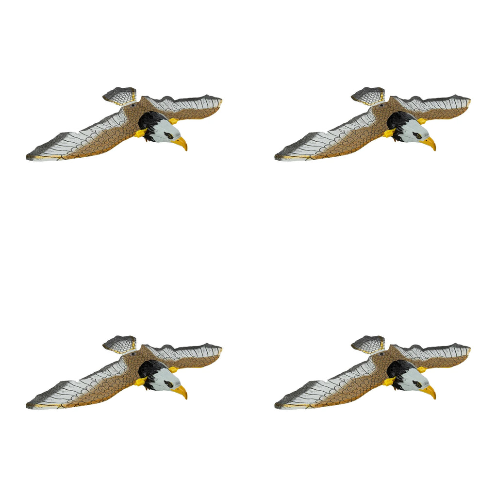 Plastic Hanging Decoy Bird Scarer Deterrent For Garden Farm Pest Control Outdoor Animal Hunting Fake Hawk Oasis Select 4pcs