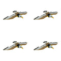 Plastic Hanging Decoy Bird Scarer Deterrent For Garden Farm Pest Control Outdoor Animal Hunting Fake Hawk Oasis Select 4pcs