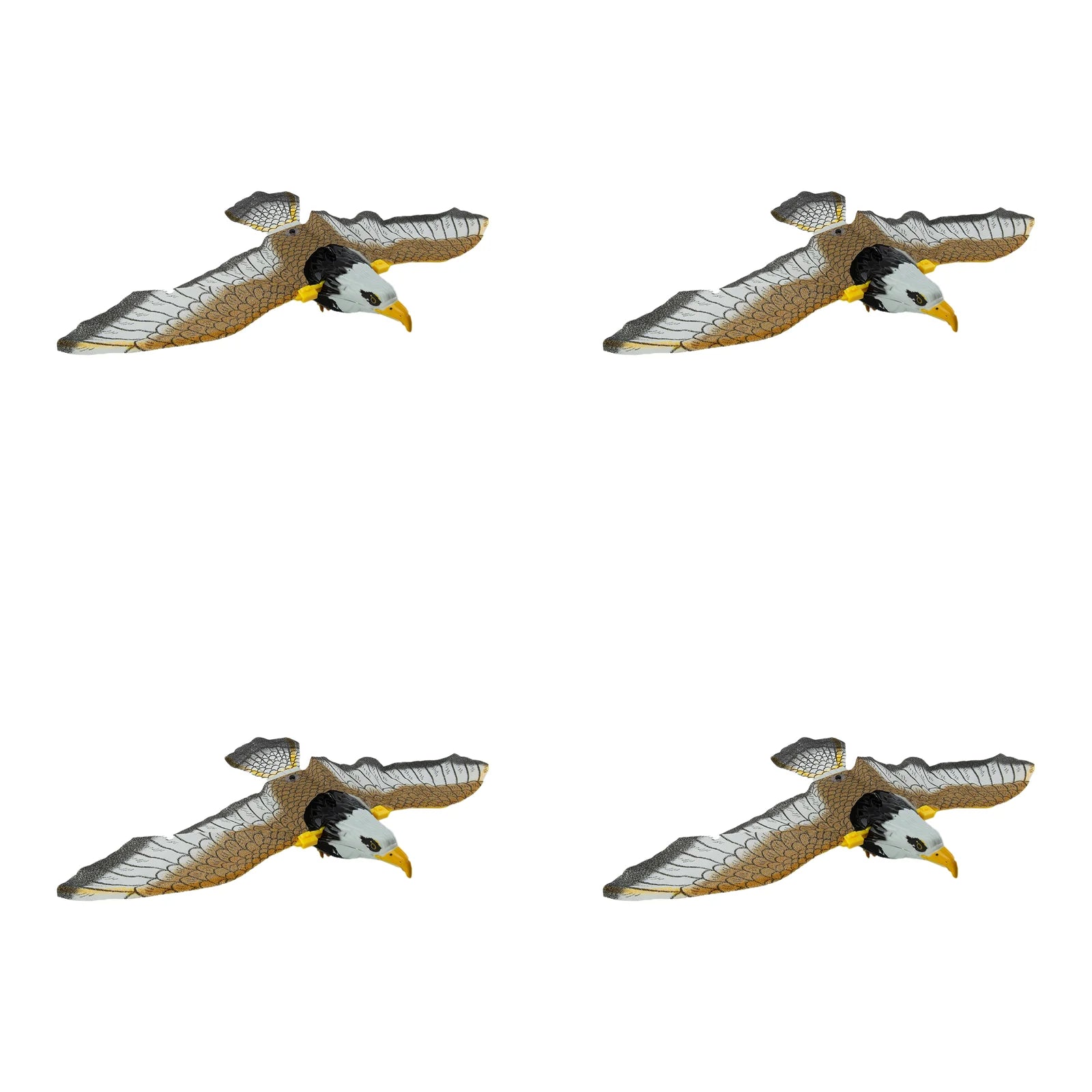 Plastic Hanging Decoy Bird Scarer Deterrent For Garden Farm Pest Control Outdoor Animal Hunting Fake Hawk Oasis Select 4pcs