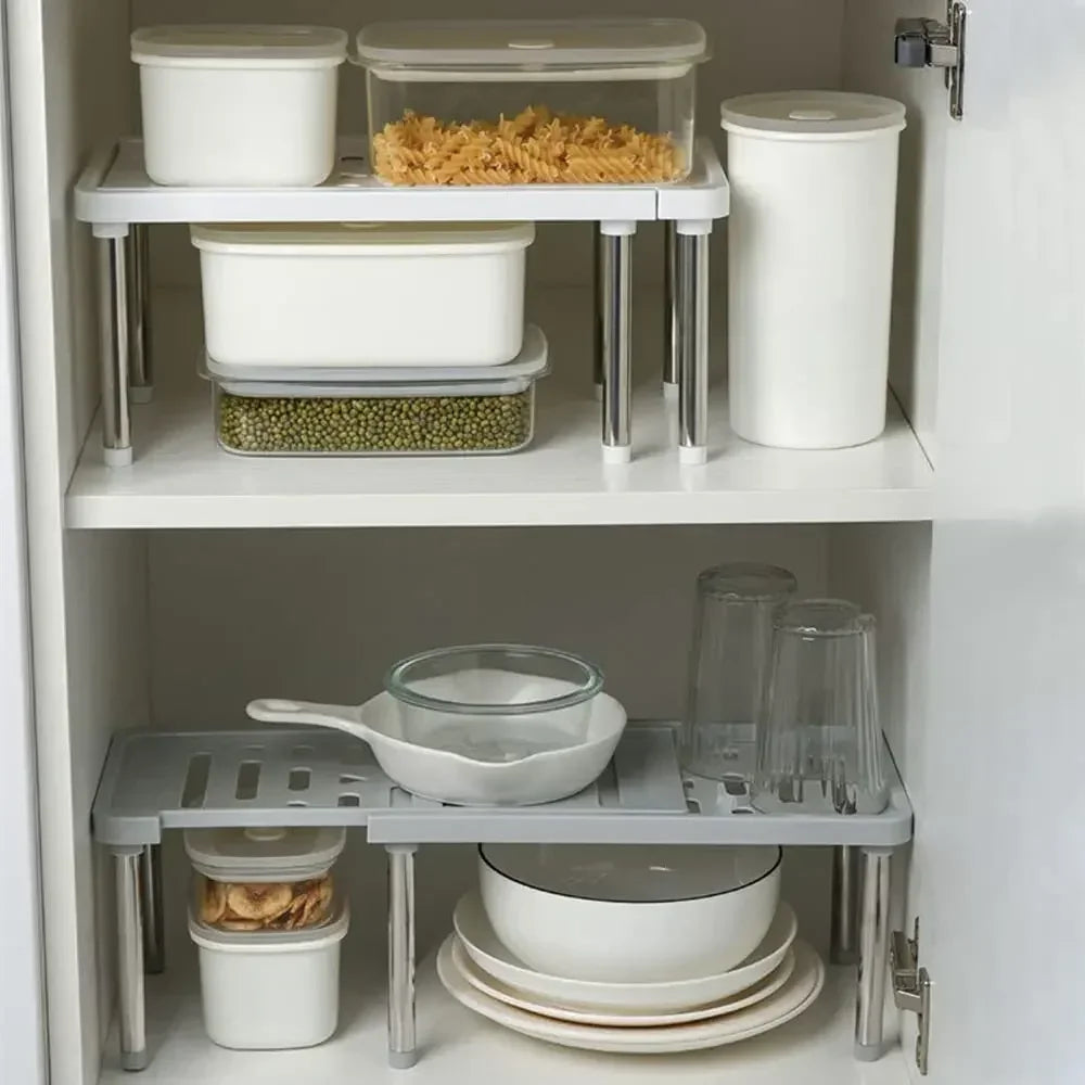 Étagère rétractable, 1 pièce, support de rangement multifonction, organisateur d'articles ménagers, bouteille d'assaisonnement Oasis Select