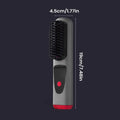 Cordless Ceramic Hair Straightener Brush – 4 Heat Levels & LED Hair Straightener Brush Oasis Select China Mainland Gray