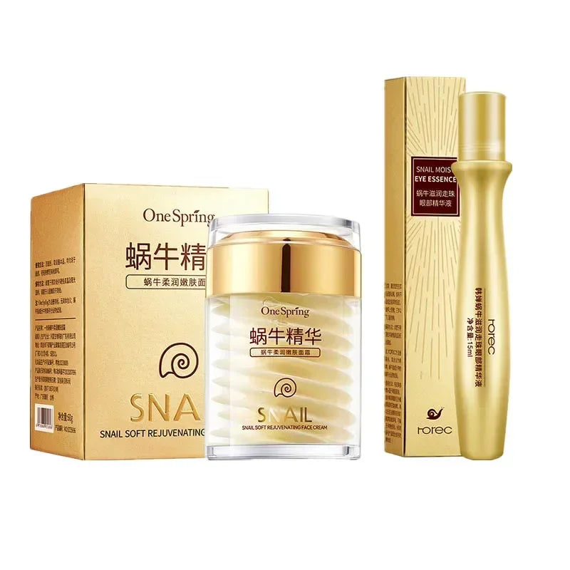 Snail Collagen Skincare Set – Anti-Aging Face & Eye Cream